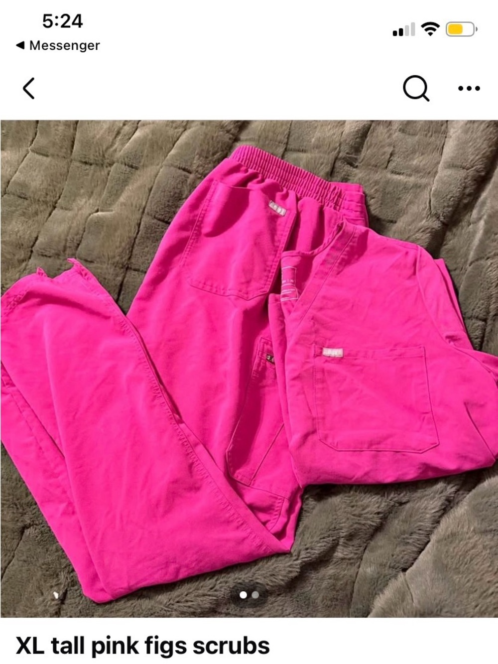 Figs Kids Scrub Bottoms in Fuchsia Pink